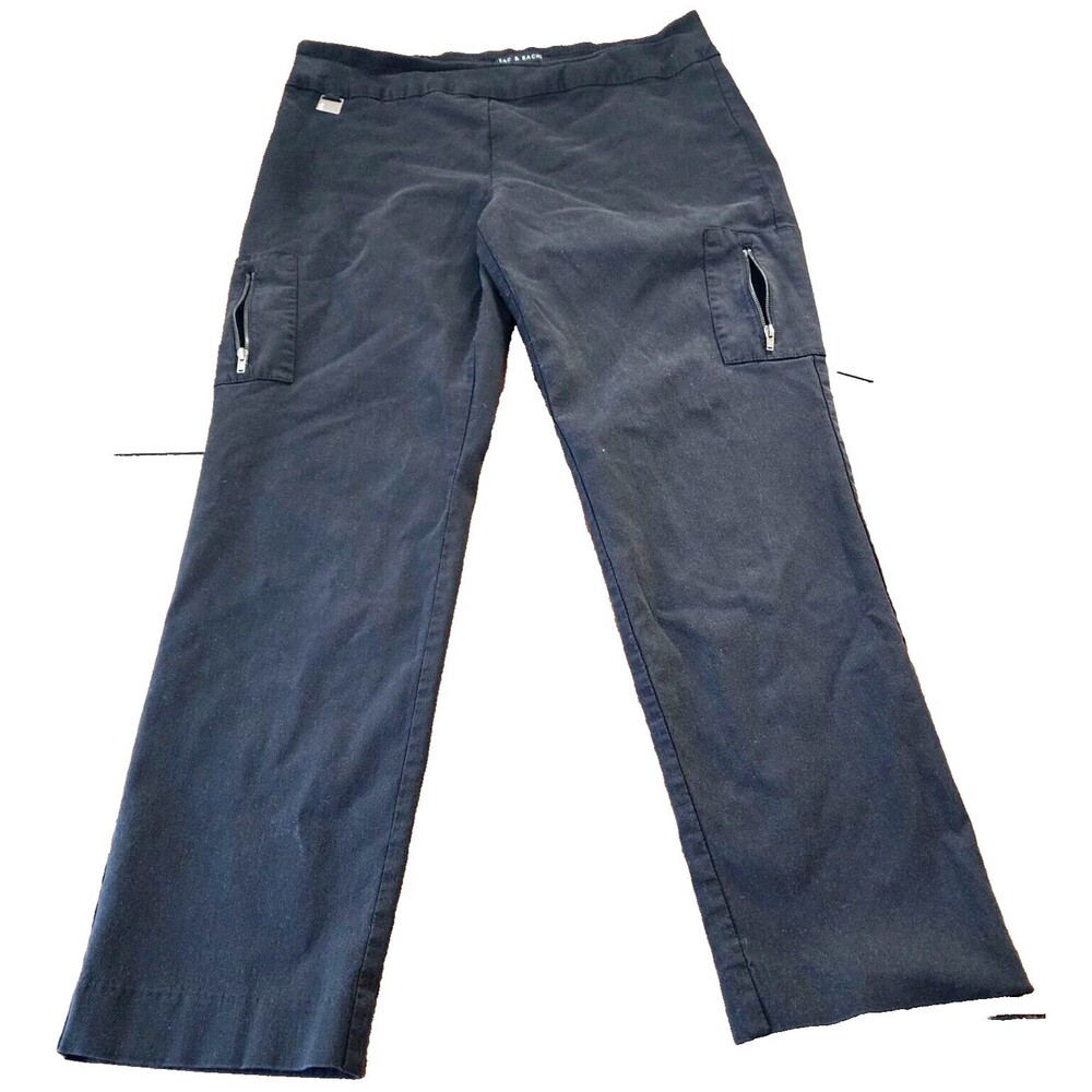 Zac & Rachel Women Cargo Casual Pants Black Size 12